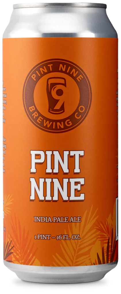 Epsen Hillmer Label Co, client example, beer beverage can label printing for Pint Nine Brewing Co.
