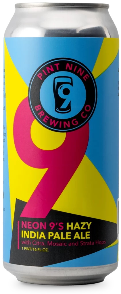 Epsen Hillmer Label Co, client example, beer beverage can label printing for Pint Nine Brewing Co.