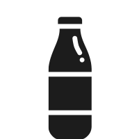 glass tea bottle label printing icon